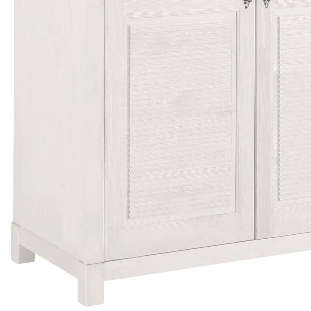 Weißer Kleiderschrank aus Kiefer Massivholz - Filippo