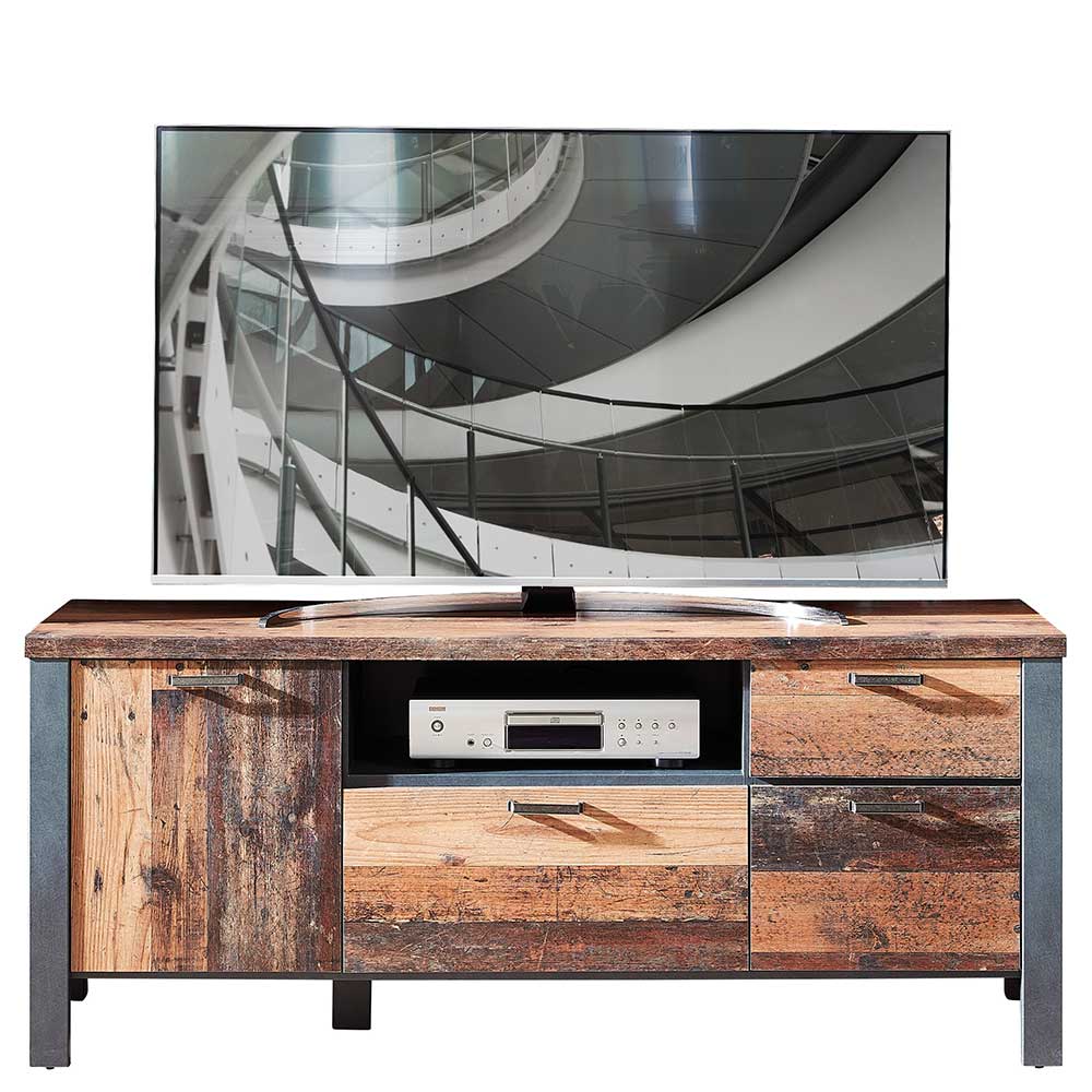 154x62x50 TV Element in Used Holz Dekor - Firodras