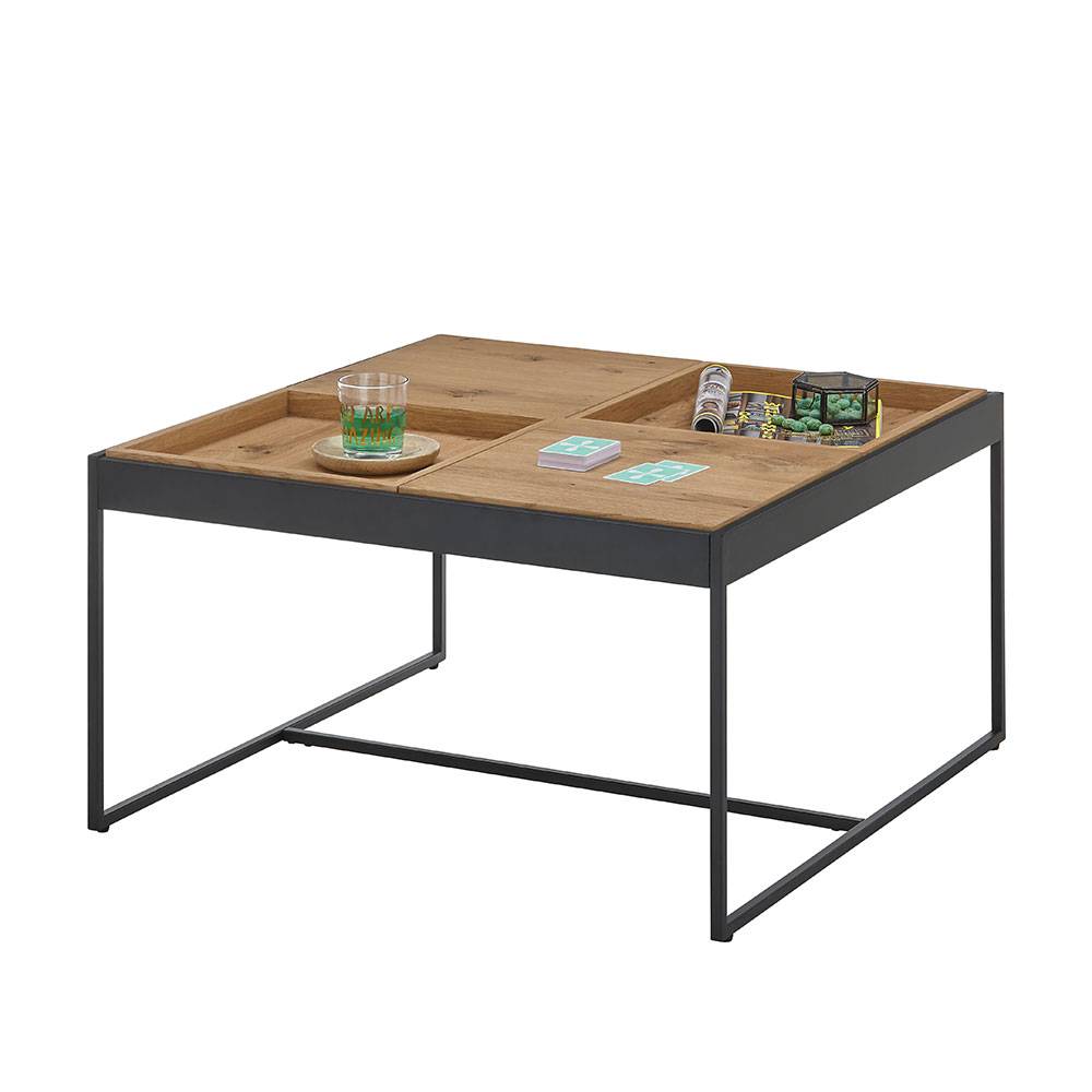 Tablett Couchtisch mit vier Tabletts - Zorro
