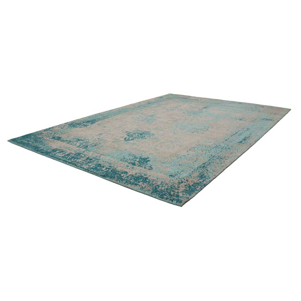 Chenille Teppich mit Orient Muster verwaschen - Caruna