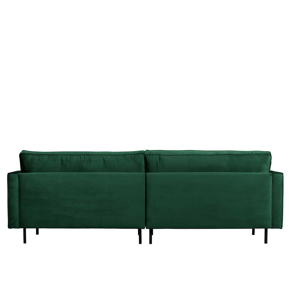 Grüne Couch mit Samtbezug fürs Wohnzimmer - Distroit