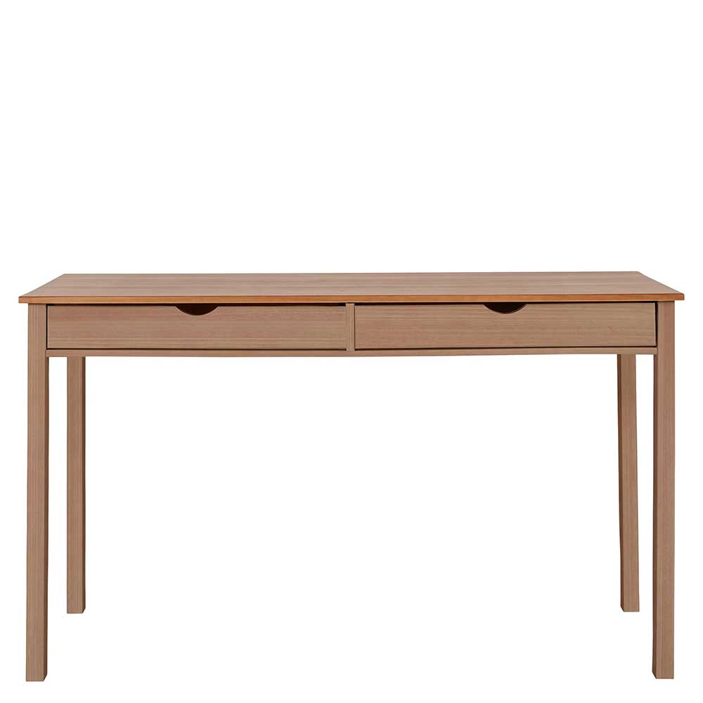 Schreibtisch aus Kiefer Massivholz gebeizt & geölt - Saracan