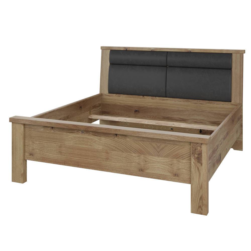 140x200 cm Asteiche Bett teilmassiv - Riostar