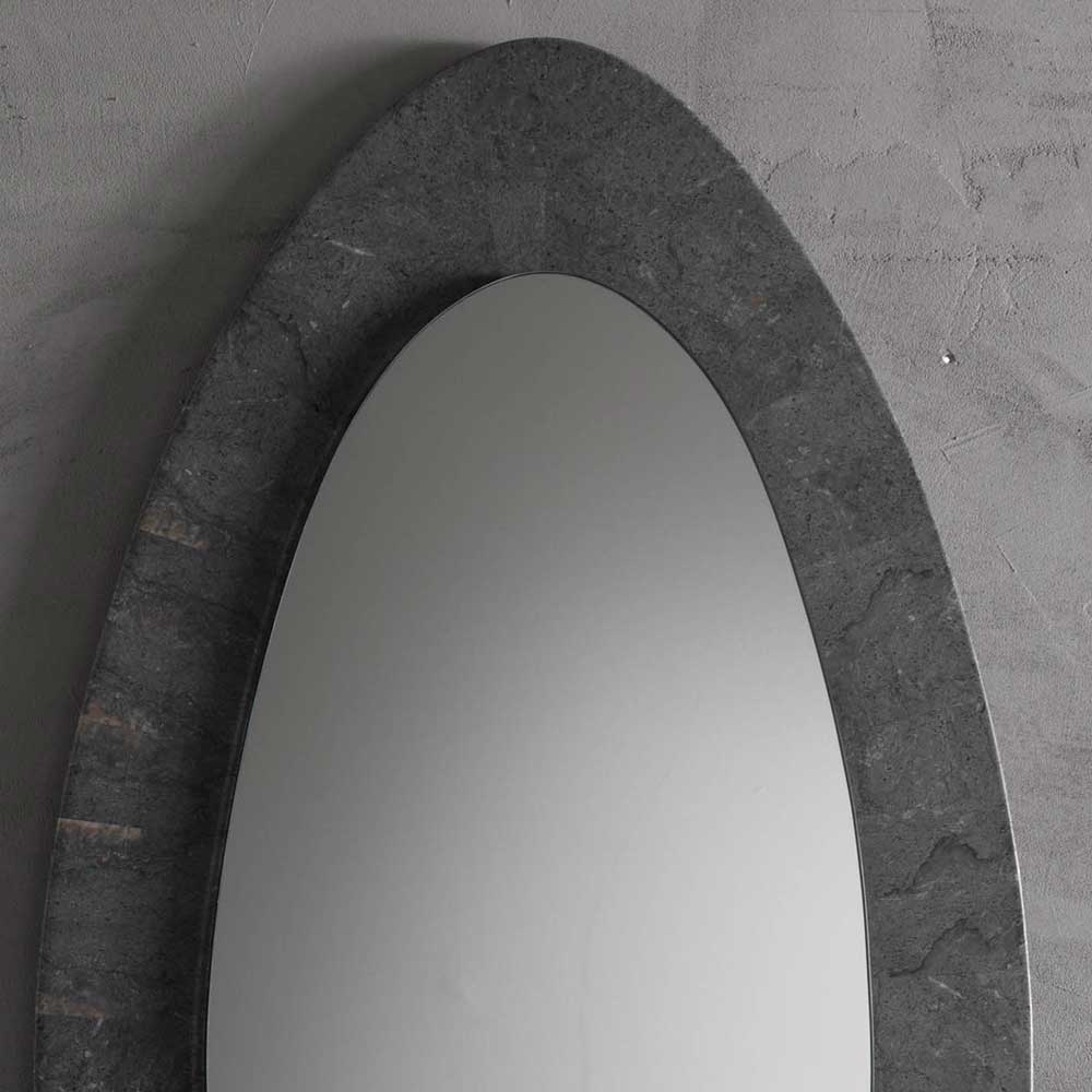 70x110 Eiförmiger Spiegel mit breitem Rahmen - Janilea