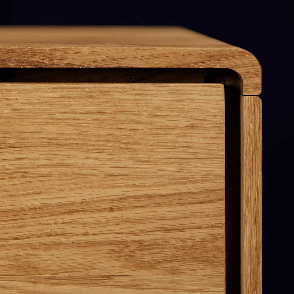 90x81x40 Konsolentisch aus Naturholz - Eavy