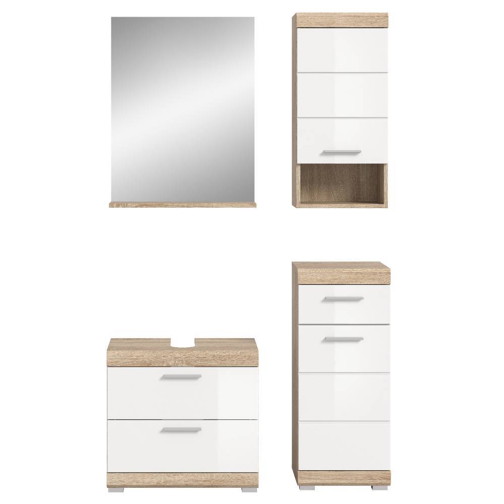 97 cm breiter Badblock Möbelset - Calbanyara (vierteilig)