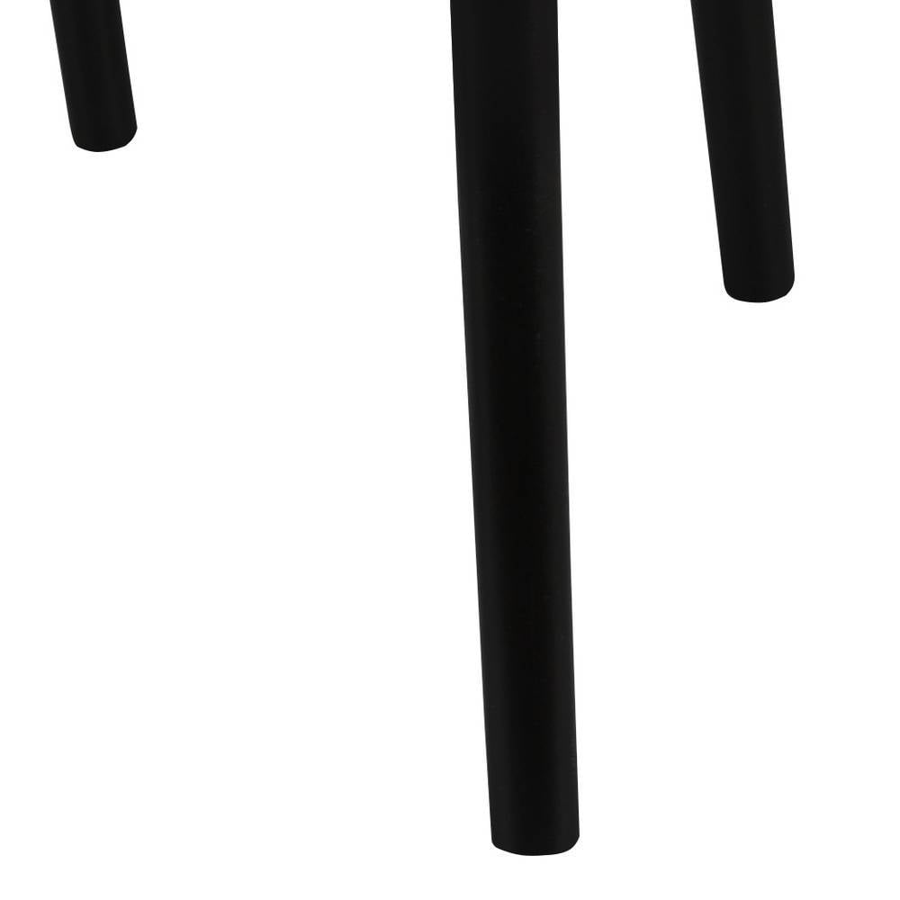 Schwarze, schlanke Tischbeine des zweiteiligen Beistelltisch-Sets – Adja