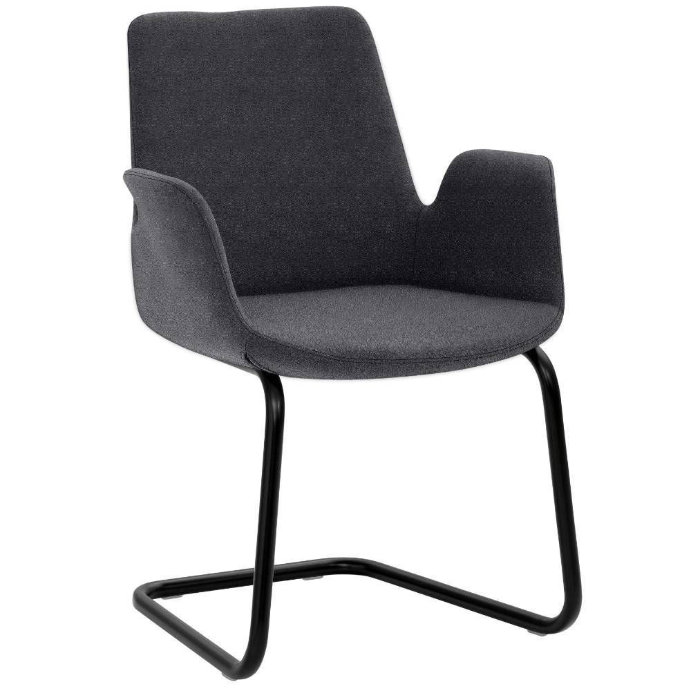 Esszimmer-Freischwinger mit Armlehnen - Wevera