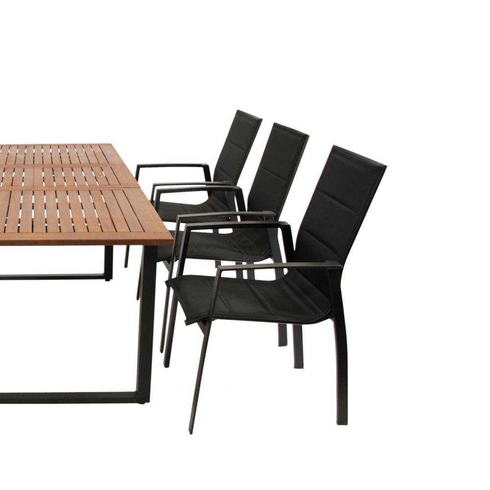 6-Personen-Outdoor-Tischgruppe modern - Proof (siebenteilig)