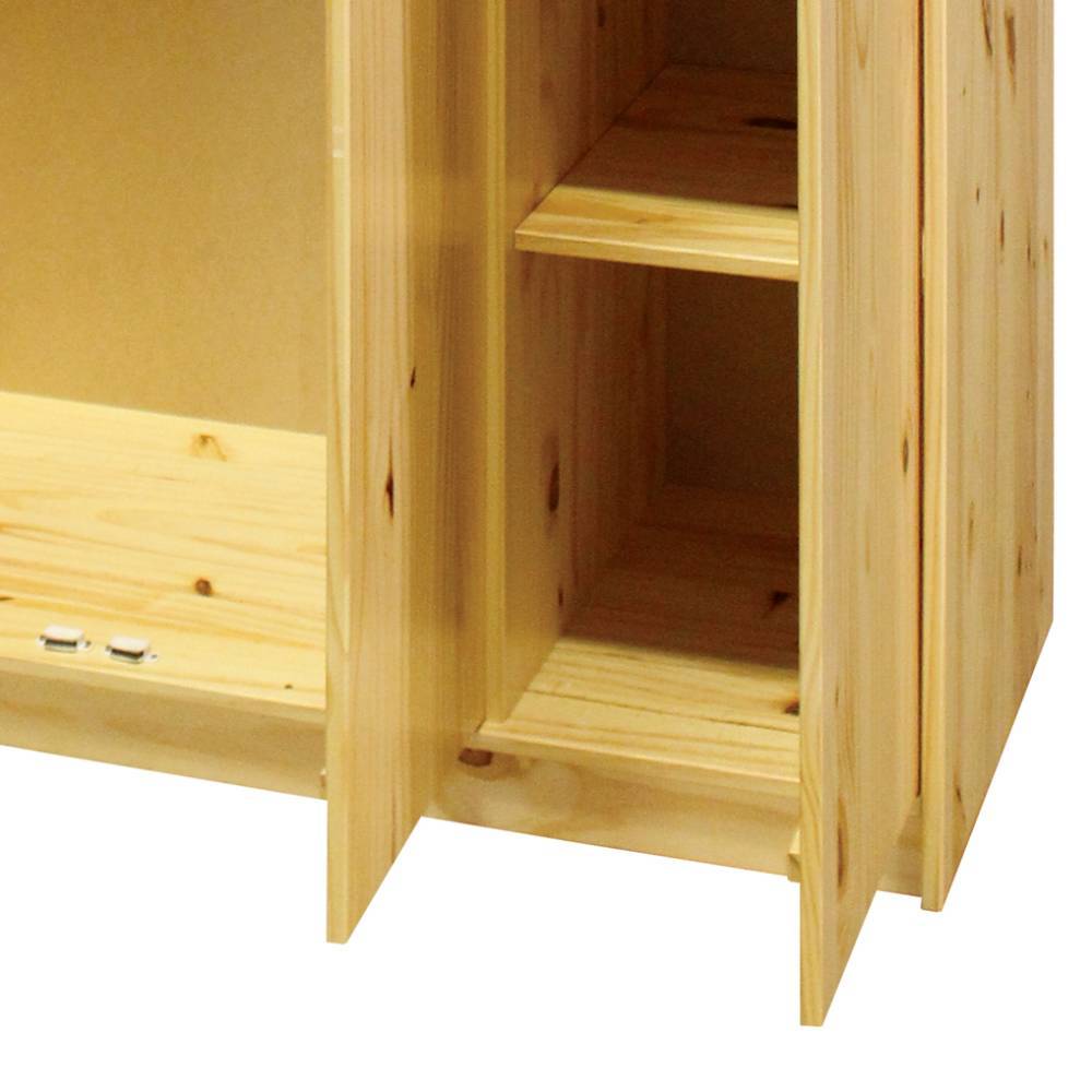 Massivholz Kleiderschrank aus Kiefer - Ekorena