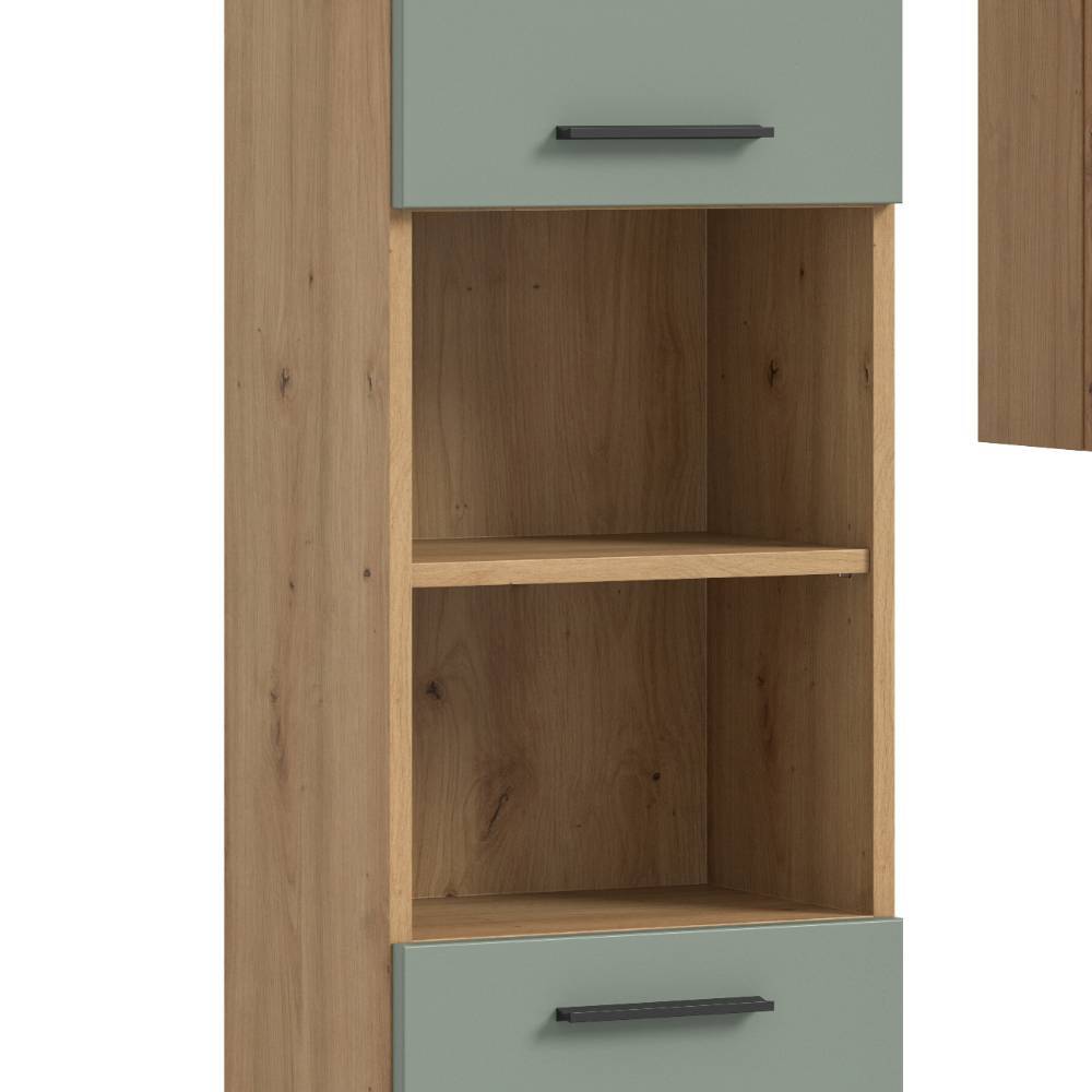 Bad-Waschplatz und Hochschrank Kombi - Tamdato (dreiteilig)