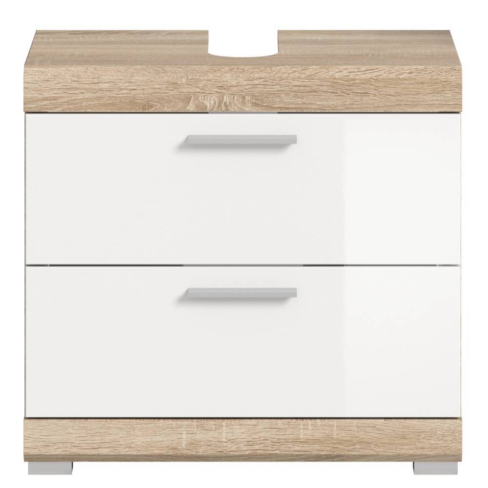 Schubladen-Waschbeckenschrank in Weiß - Calbanyara