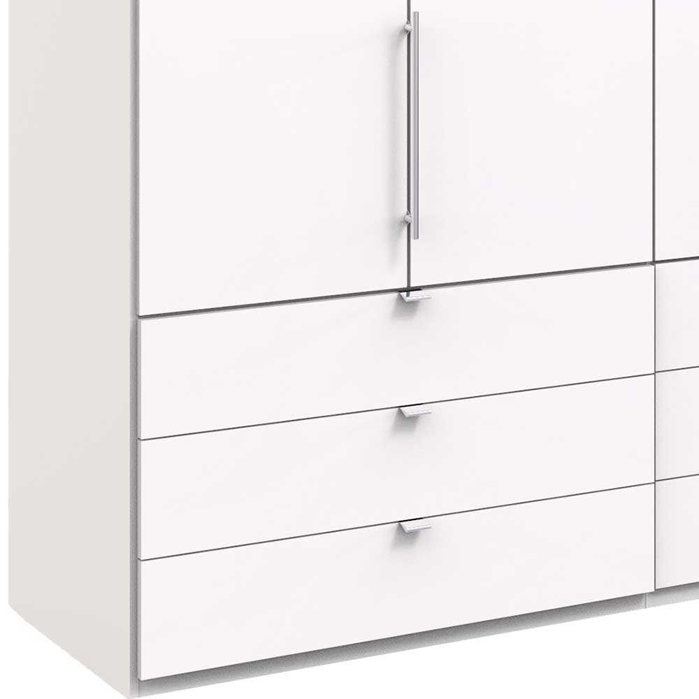 Weißer Schlafzimmerschrank mit Falttüren - Donpiave