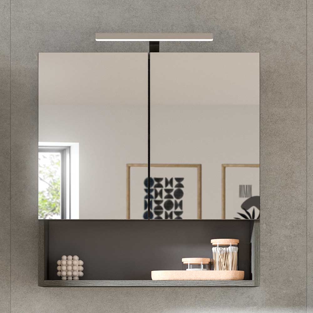 Badezimmer Spiegelschrank mit Doppeltür & Fach - Kilian