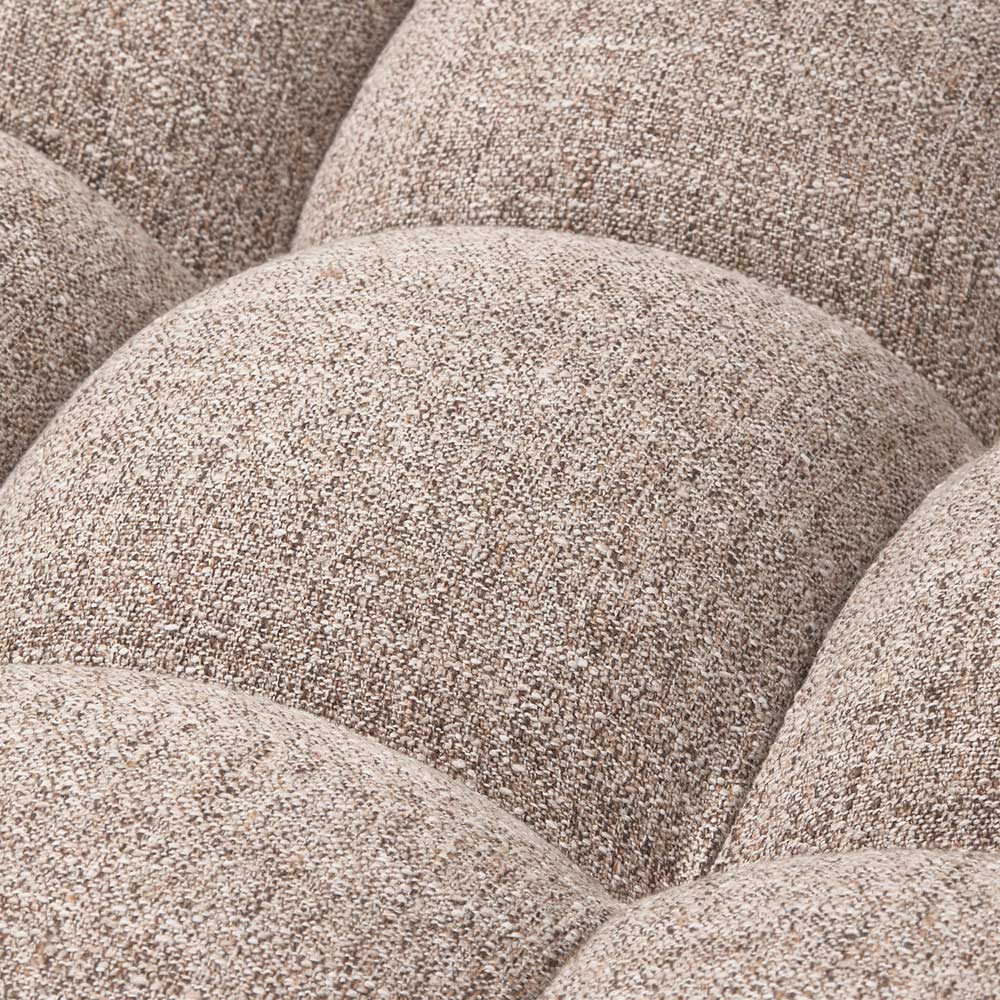 Wohnzimmercouch in Hellbraun Melange - Davio