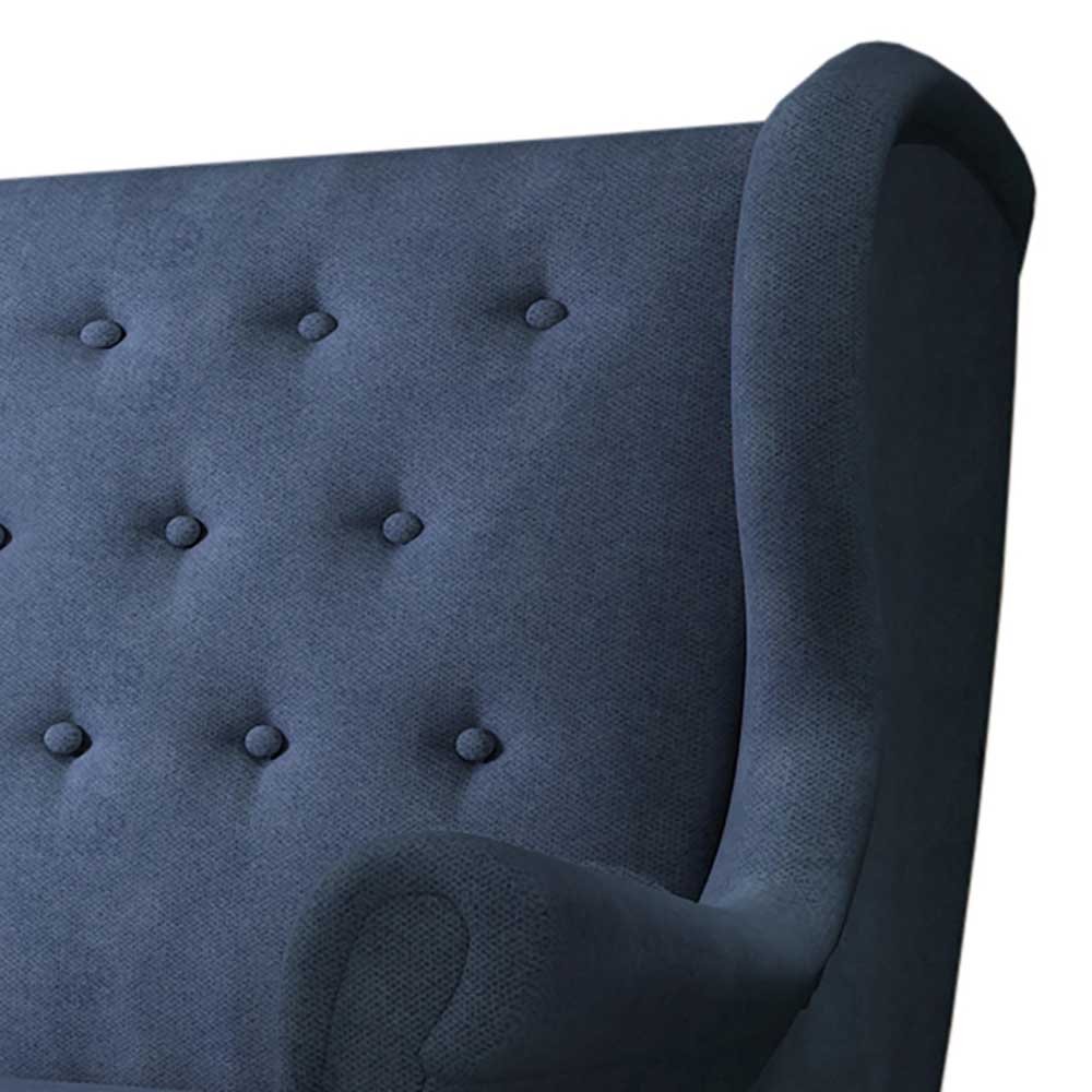 Blaugraues Ohrensofa im Skandi Design - Suennas