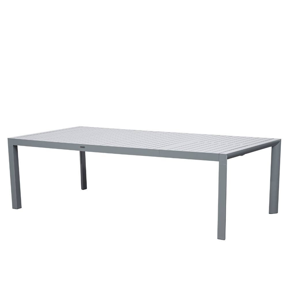 Aluminium Outdoortisch in Silbergrau - This