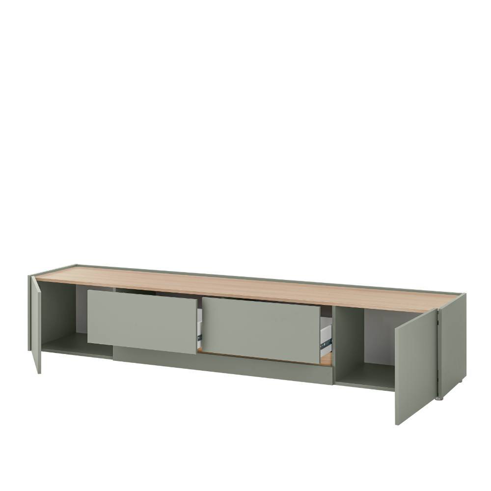 TV-Lowboard in Graugrün - Socotta