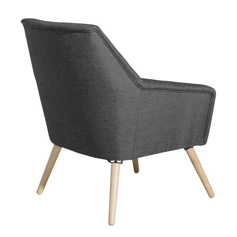 Wohnzimmer Polstersessel in Dunkelgrau - Rubin