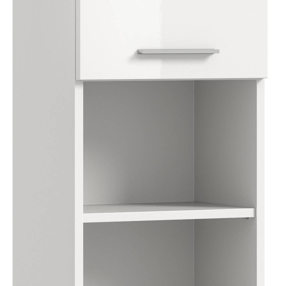Weiße Badezimmermöbel als Set - Henriette (vierteilig)