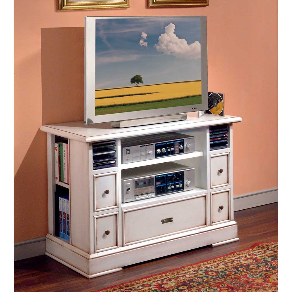 TV Unterschrank in Antikweiß - Annot