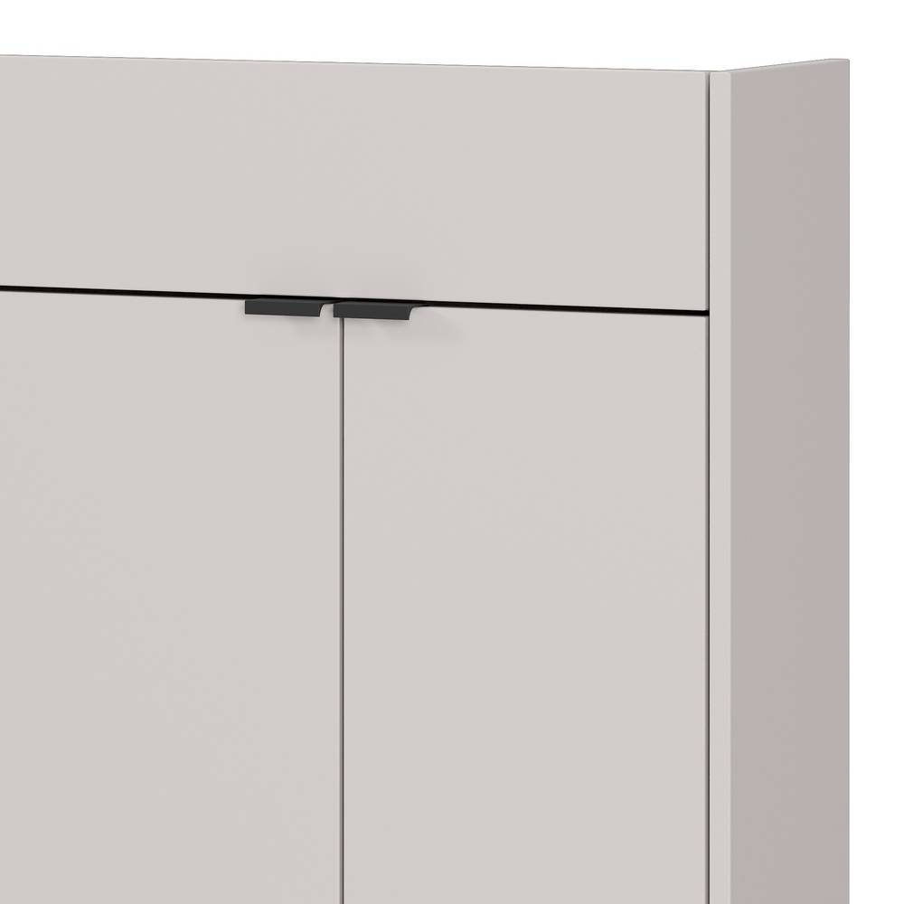 Schlanker Flurschrank in Hellgrau - Adendras