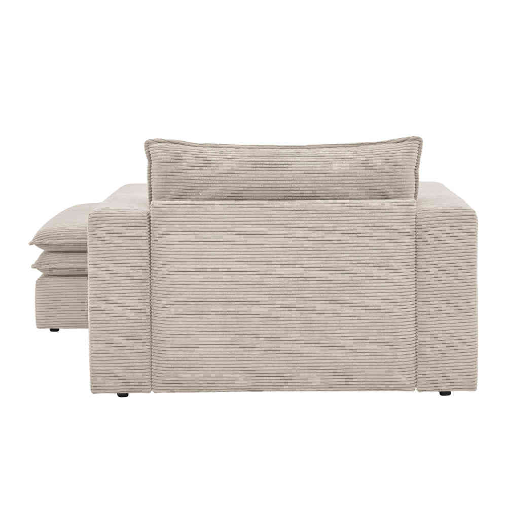 Big Sessel mit Hocker Set - Jony (zweiteilig)
