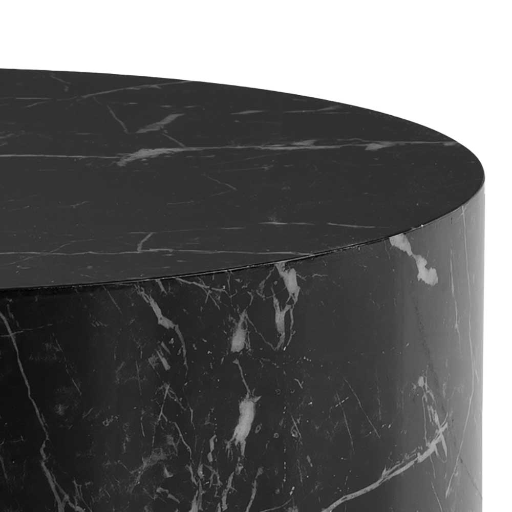 Zylindrischer Couchtisch in Marmoroptik - Patrice