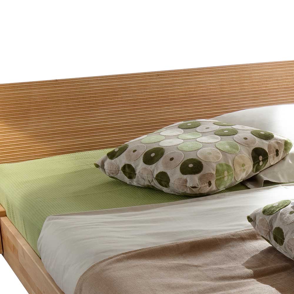 Schwebesockel Bett mit Nachttischen - Rudacia I (dreiteilig)