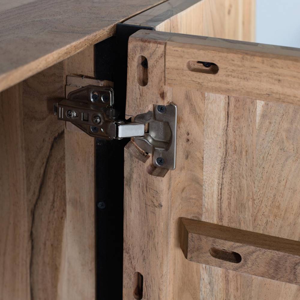 4-türiges Sideboard aus Akazie Massivholz - Nemro