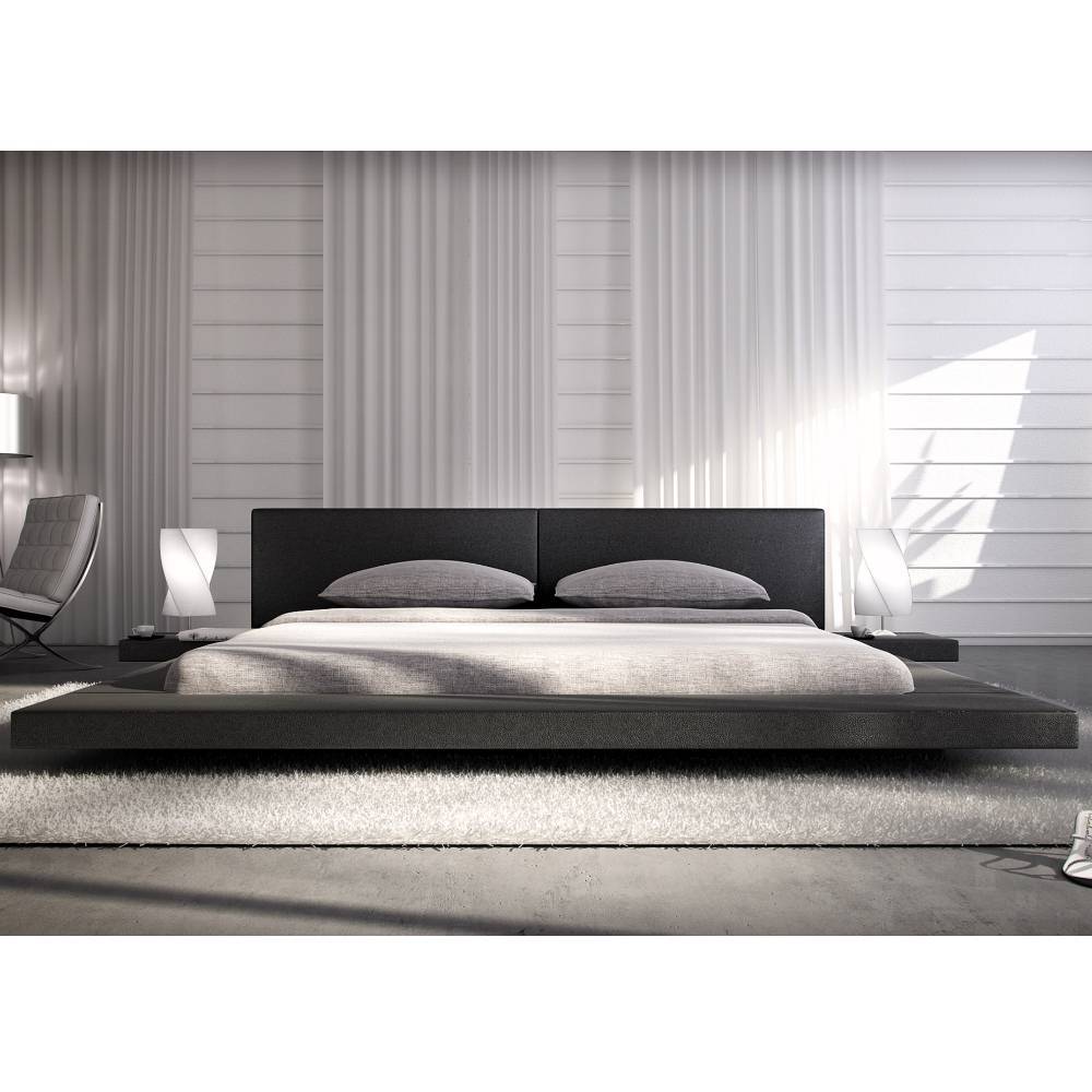Design Futonbett aus Kunstleder - Mazabu