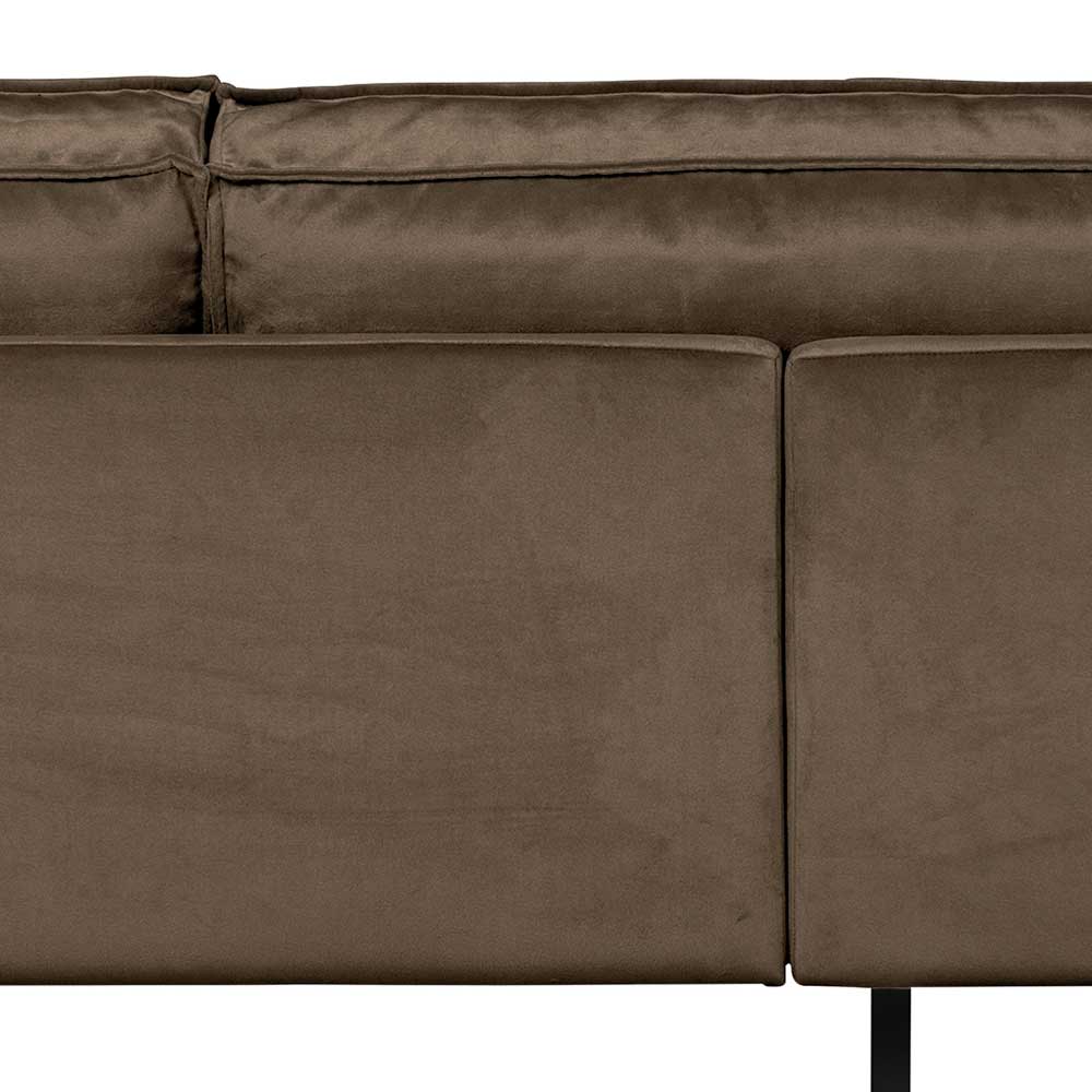 3-Sitzer Couch mit Samtbezug Museo in Taupe
