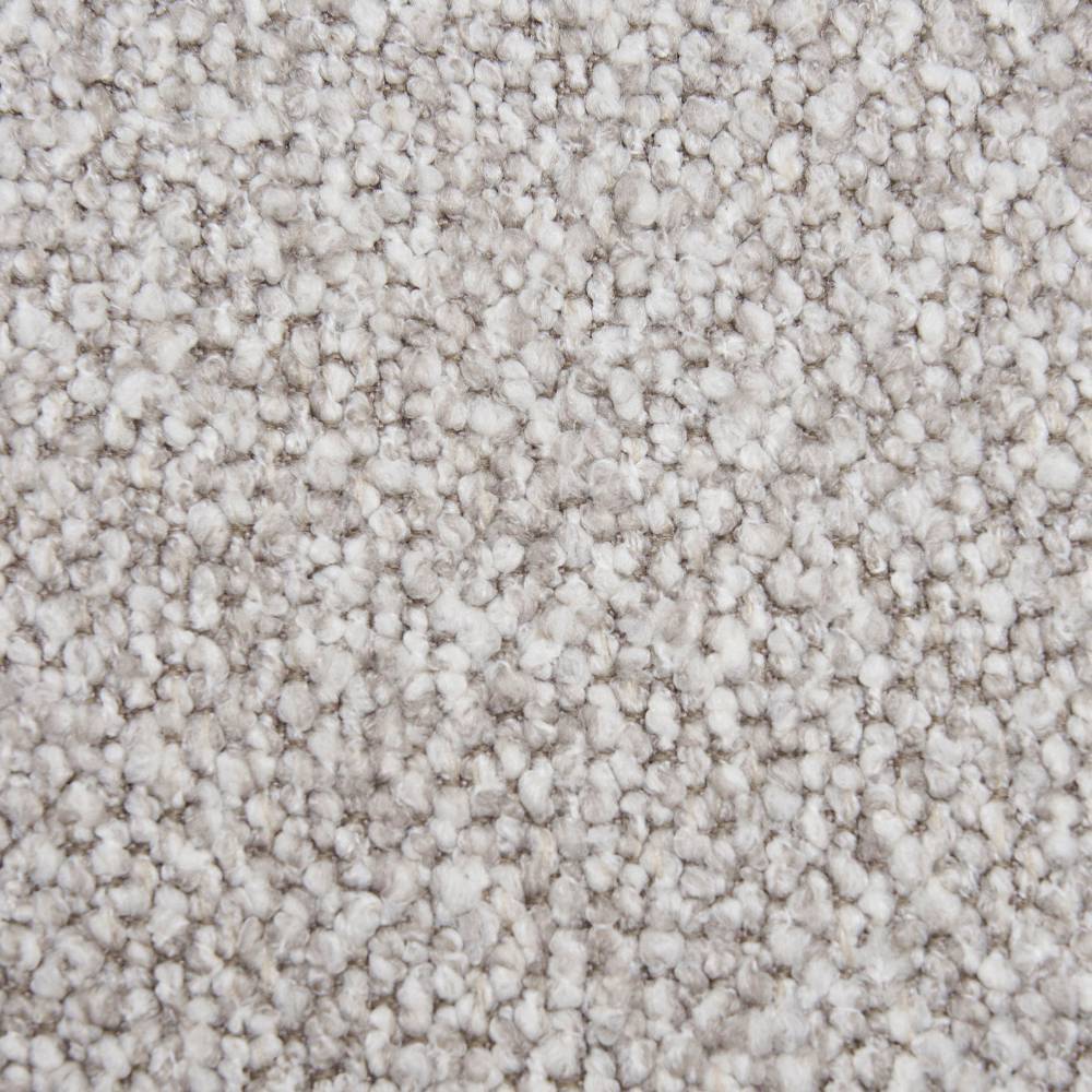 Dreisitzer Sofa in Hellgrau Boucle - Leoniara