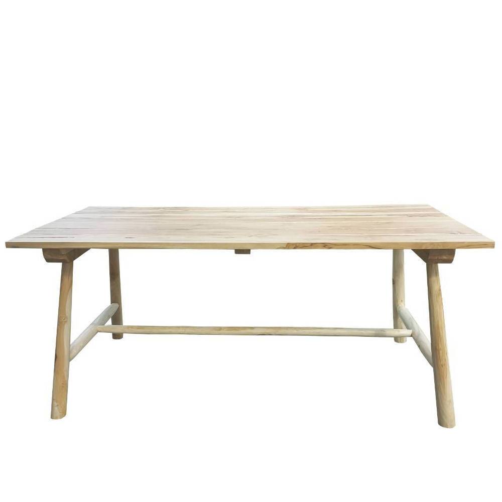 Outdoor-Holztisch aus Teak Massivholz - Hankina