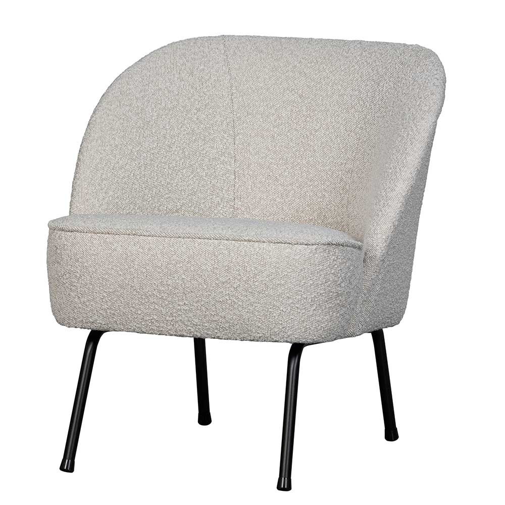 Boucle Sessel in Beigegrau - Jason
