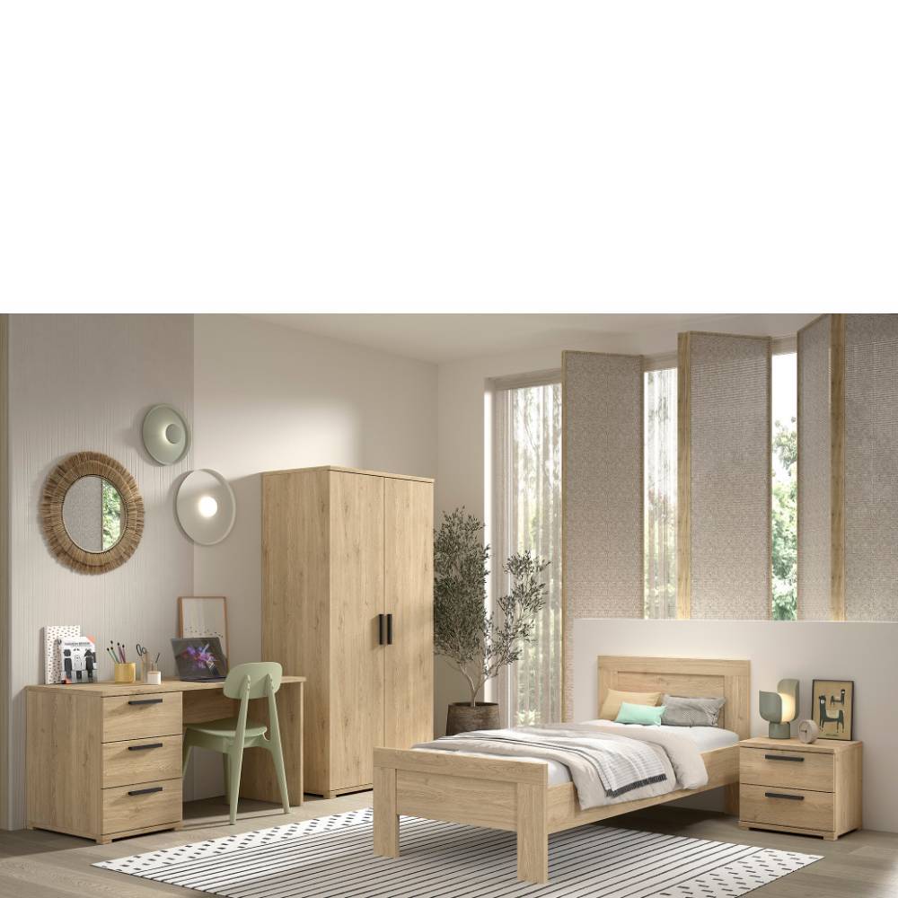 Jugendzimmer in Holzoptik Eiche - Choice (vierteilig)
