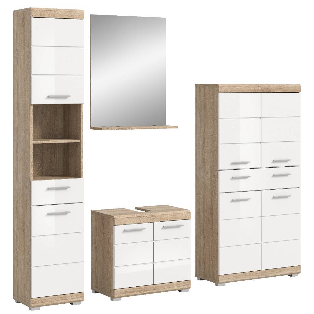 Badezimmer Einrichtung Set Möbel - Calbanyara (vierteilig)