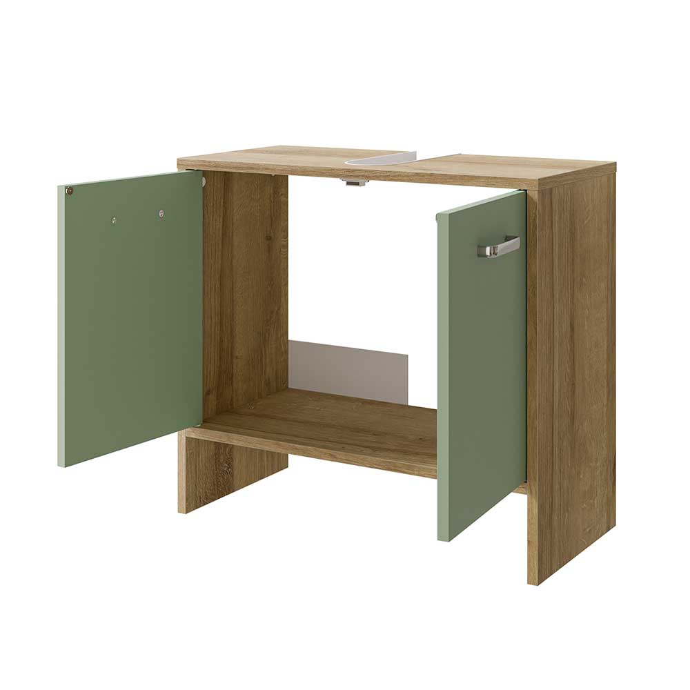 Unterbeckenschrank in Graugrün - Silevos