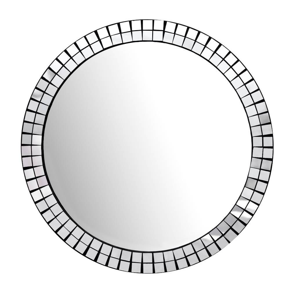 Runder Spiegel mit Spiegelglas-Mosaikrahmen - Guven