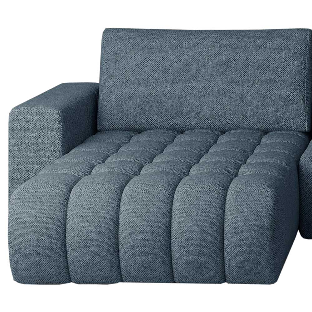 4-Sitzer Wohnlandschaft in Petrol Blau - Colorio