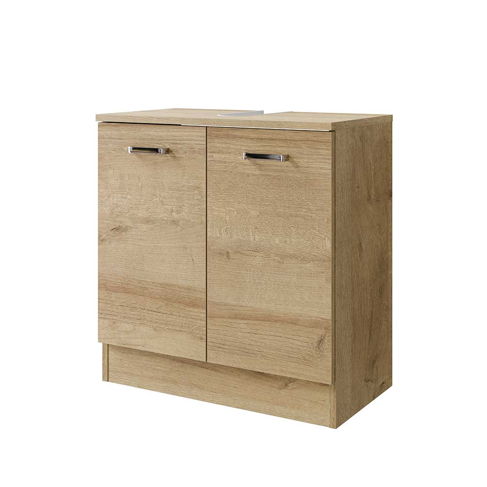 Holzoptik Waschbeckenschrank in Eiche - Habanna