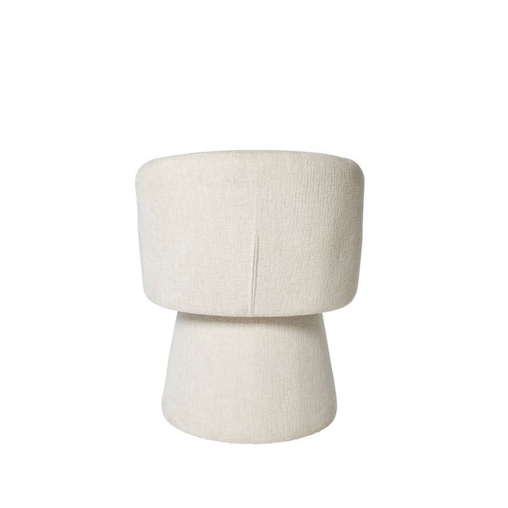 Design-Drehsessel in Offwhite Boucle - Nencya