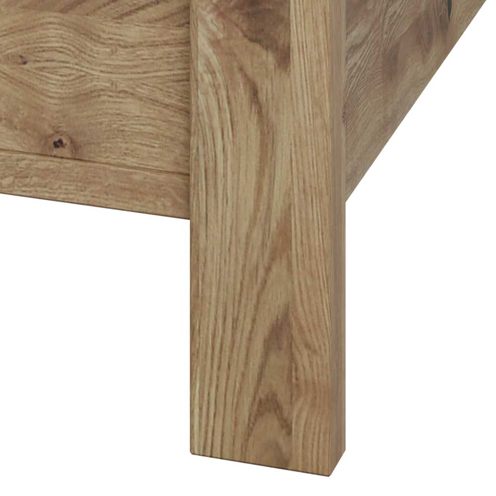Doppelbett aus Asteiche teilmassiv - Riostar