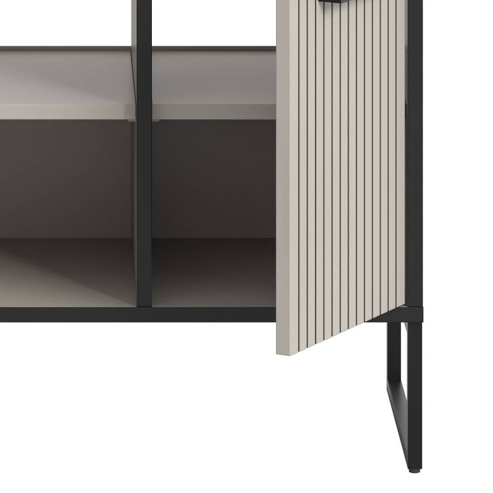 Design-Badmöbel Set in Hellgrau - Xena (dreiteilig)