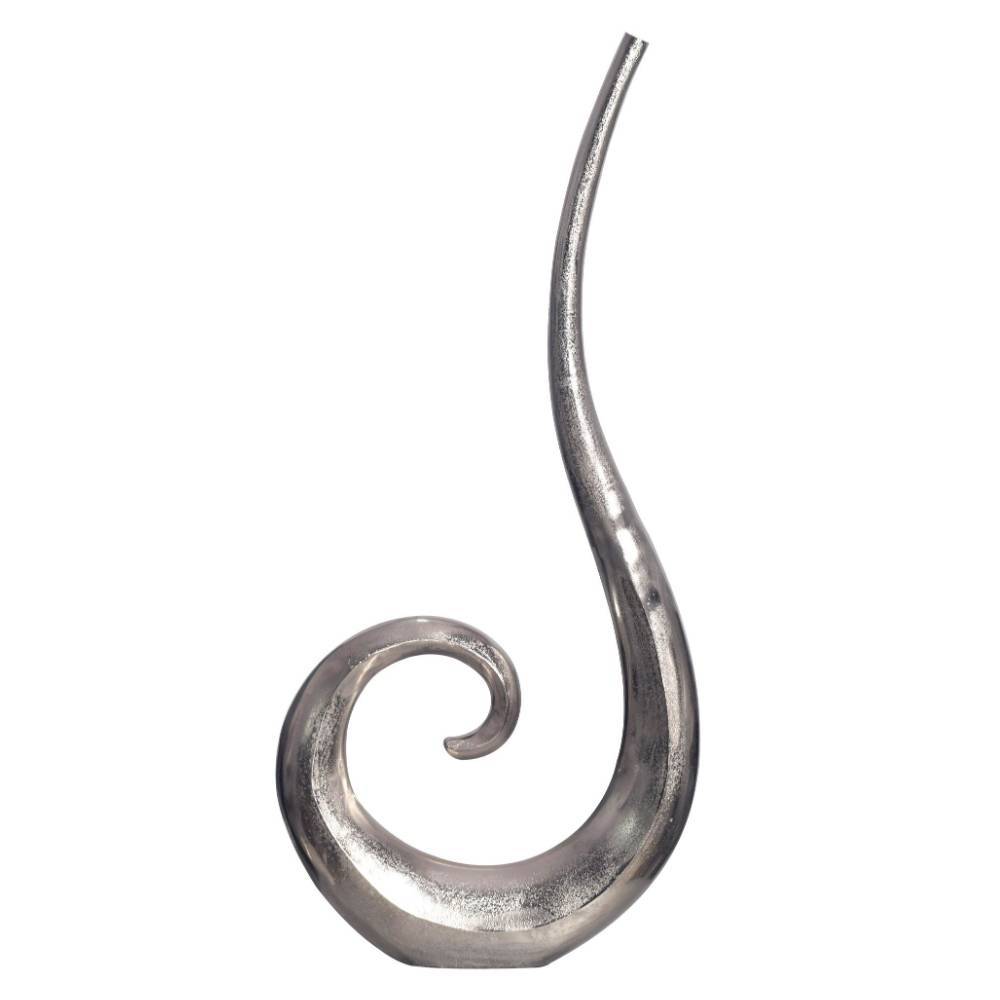 Design-Bodenvase in Silber - Keyva