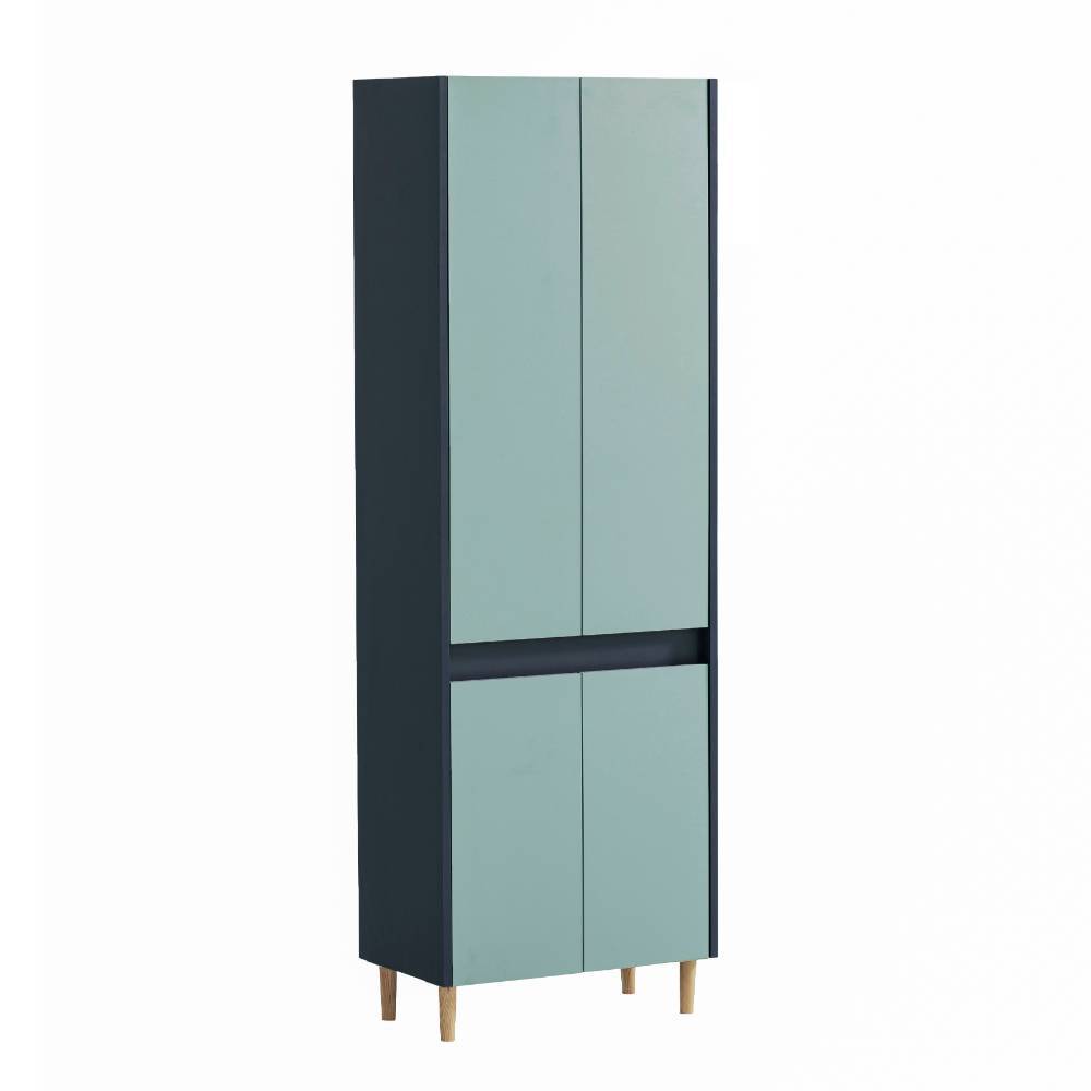 Bad-Schrank in Dunkelblau und Taubenblau - Emily
