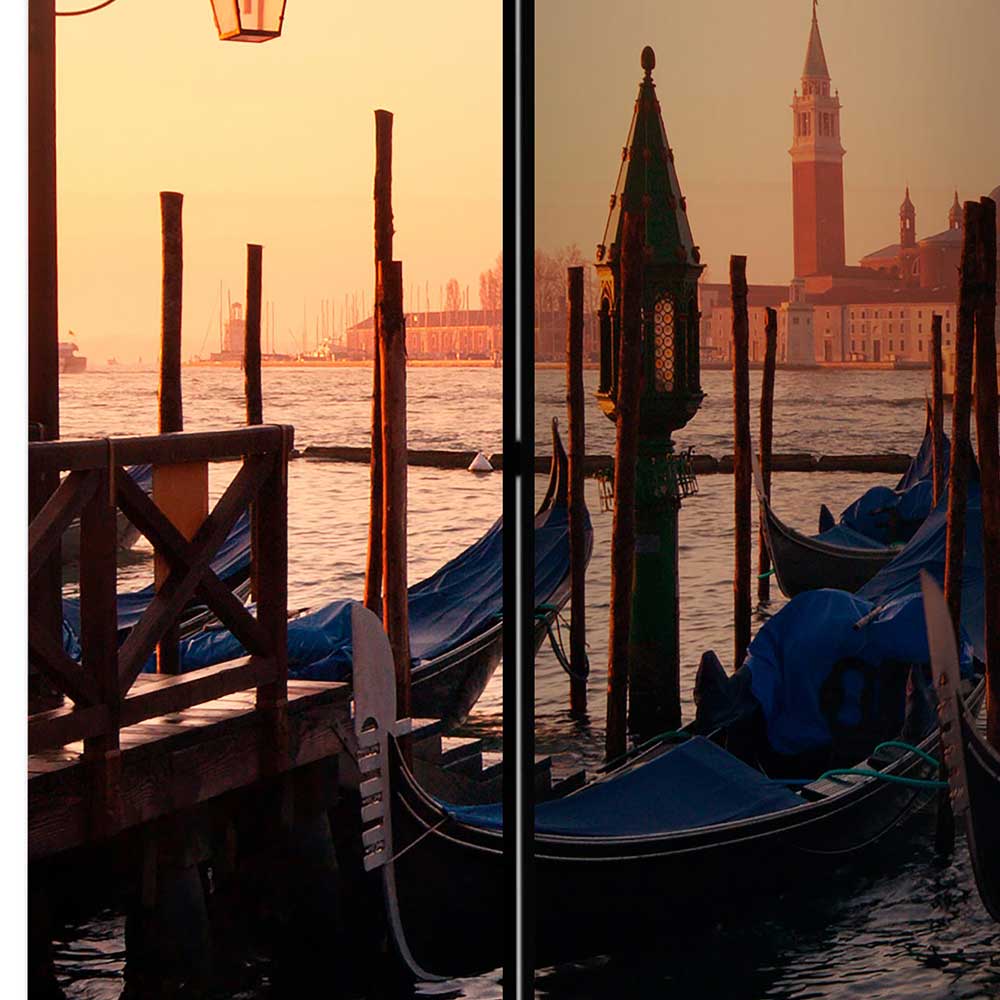 Mobiler Paravent mit Foto von Venedig - Catinalo