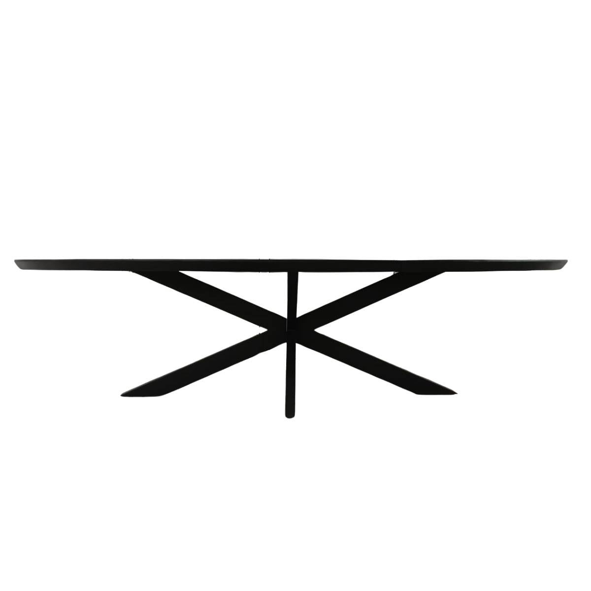 Schwarzer Designtisch aus Mango Holz - Krems I