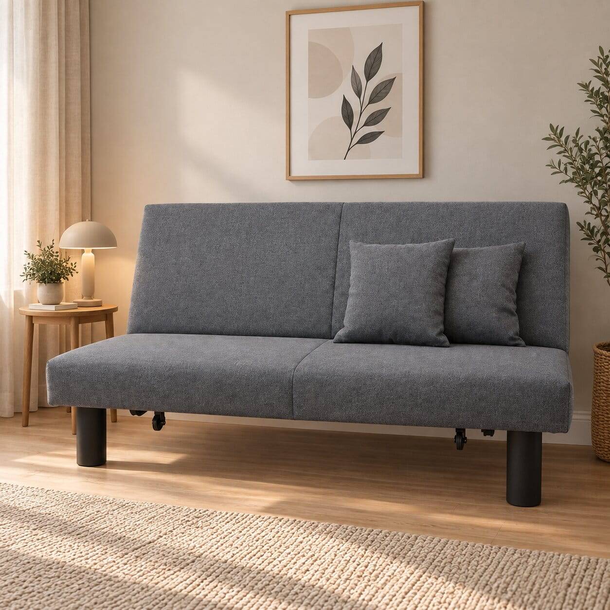 Faltsofa in Blau mit Schwarz - Florin