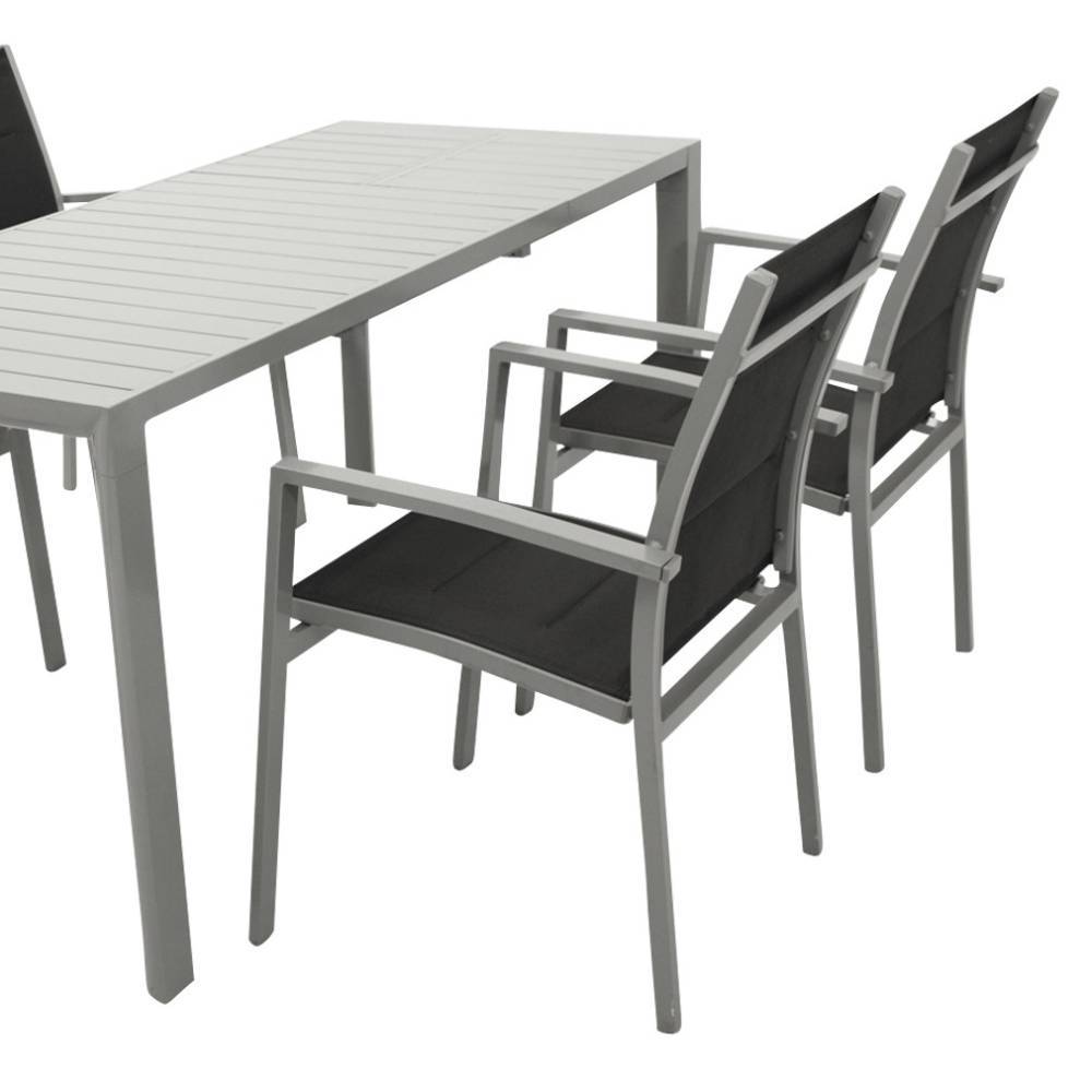Gartentisch und vier Stühle modern - Varescan (fünfteilig)